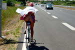 Girl on bicycle upskirt